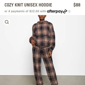 SKIMS plaid cozy hoodie- NEVER BEEN WORN